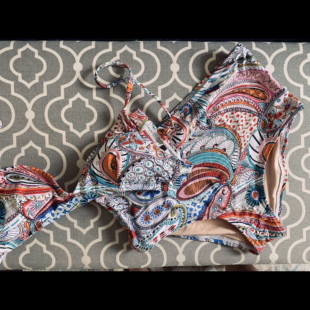 J. Crew Bikini - Paisley - White and Bright
